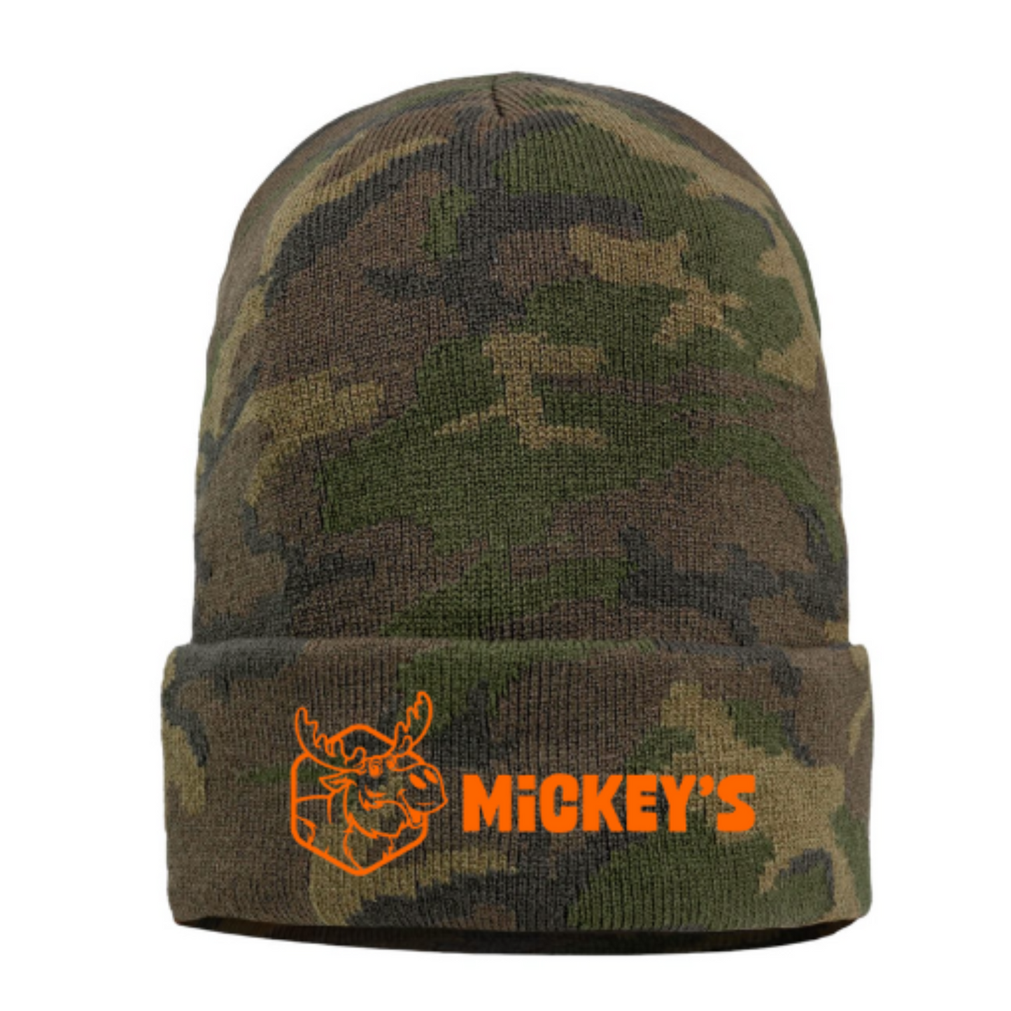 Camo Winter Beanie - Green