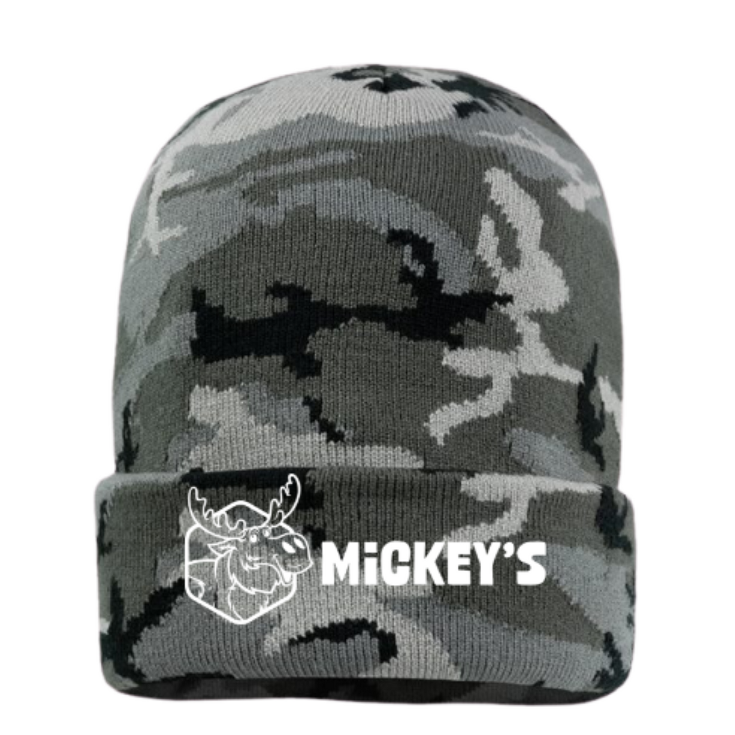 Camo Winter Beanie - Grey