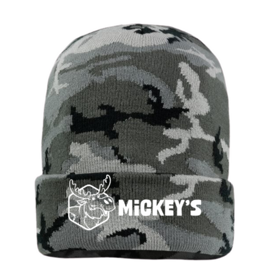 Camo Winter Beanie - Grey