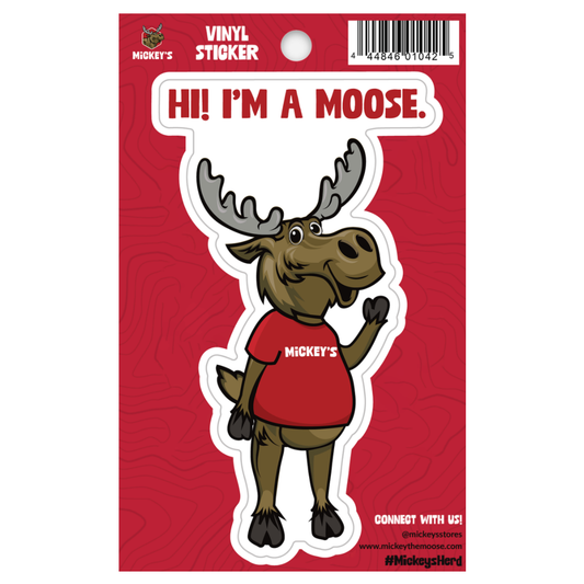 I'm A Moose Vinyl Sticker